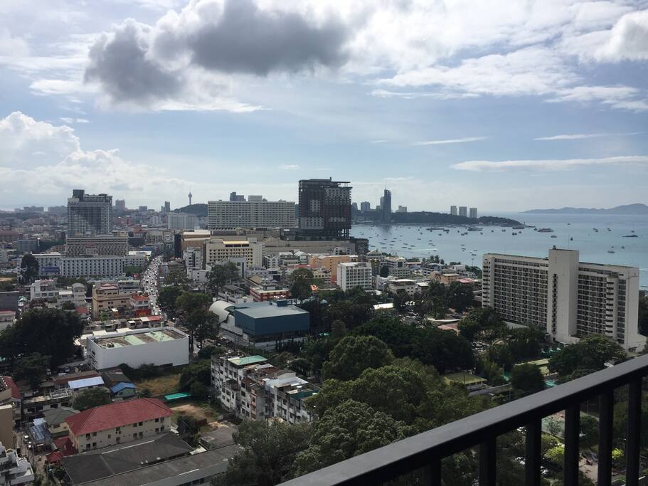 Sea view from room balcony