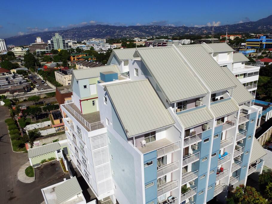 Exterior view of The Bromptons... come and enjoy the penthouse at the top of the world