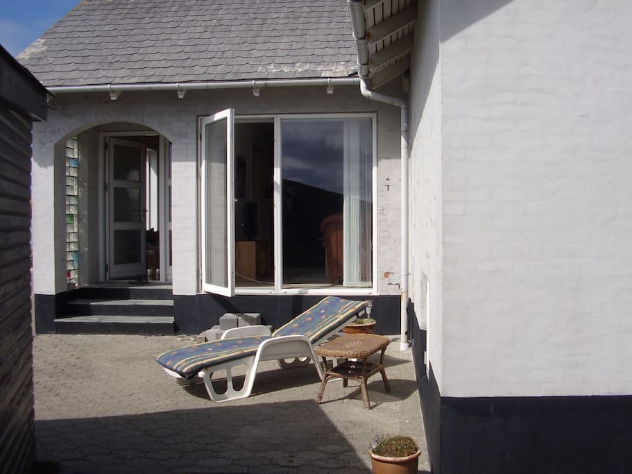 Terrasedør til gårdhaven