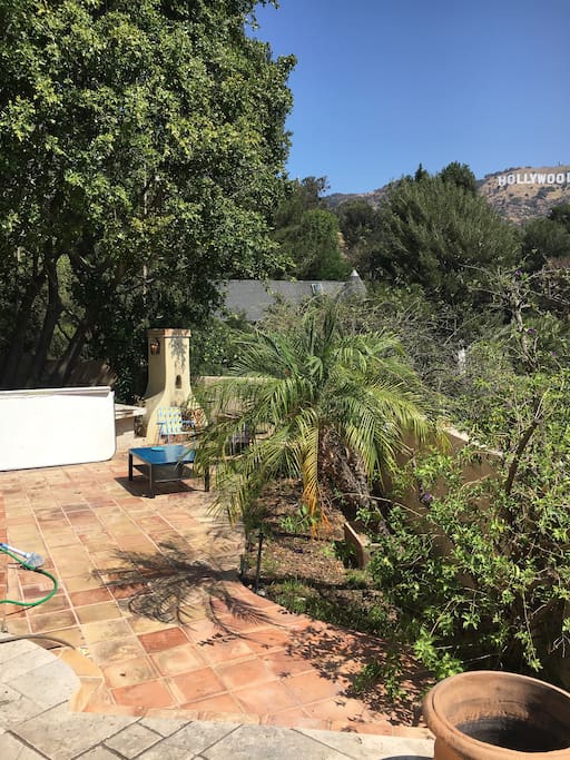 View from Hollywood deck/front yard