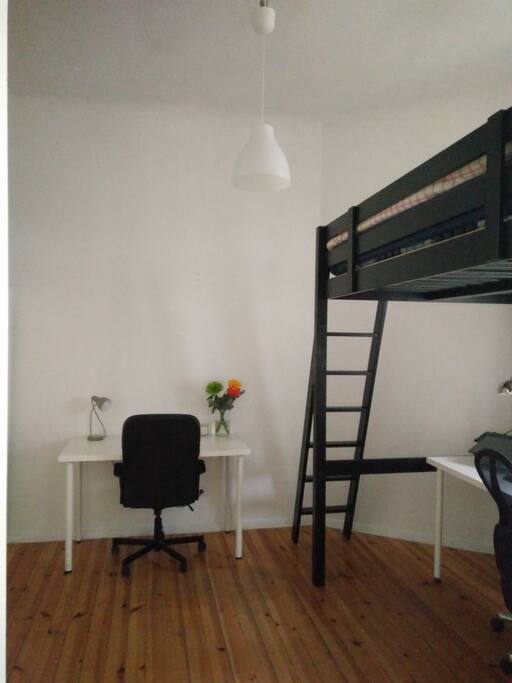 Bedroom with desk