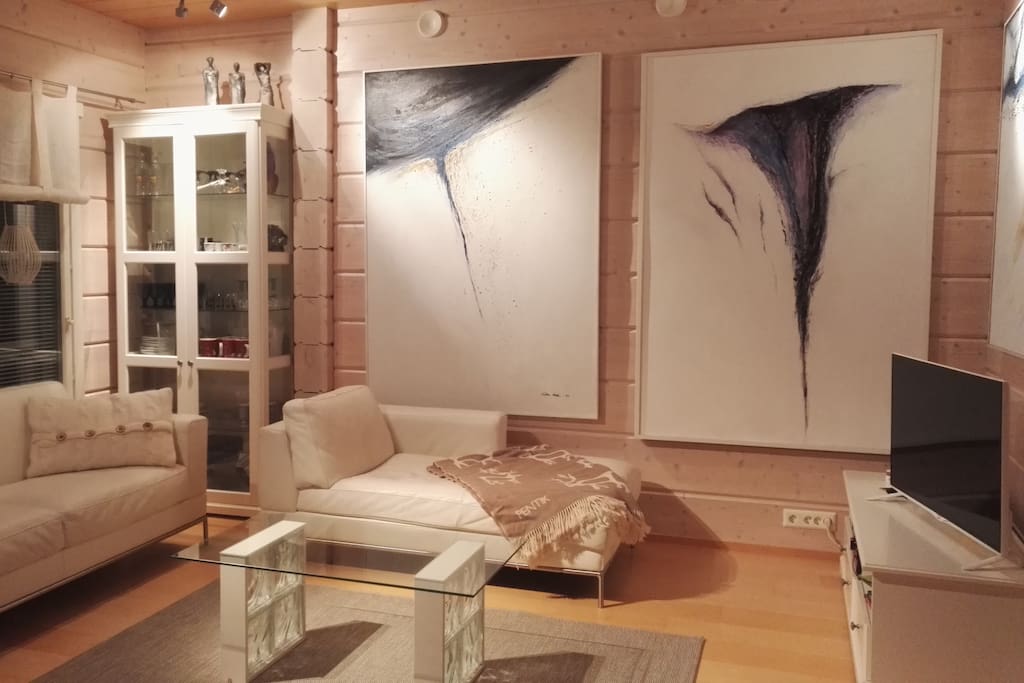 Main living room with a fireplace