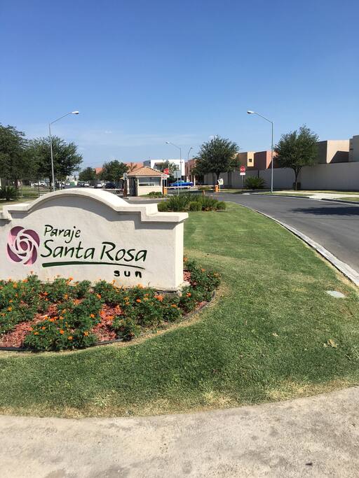Private neighborhood with controlled access.
