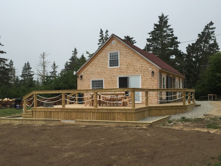 Large ocean side deck