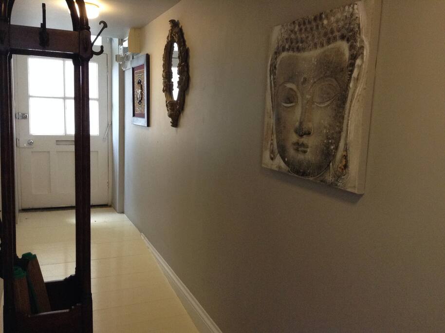 Apartment entrance and hallway.