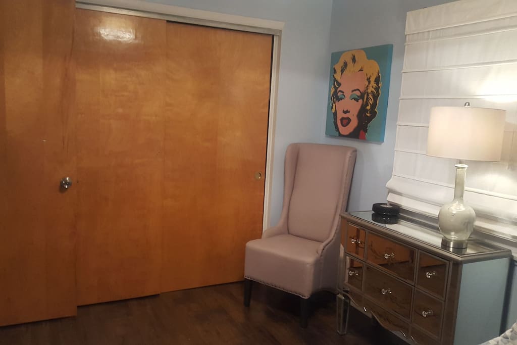 closet and chair