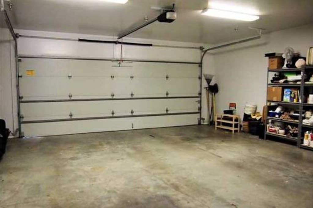 Private garage with ample parking.