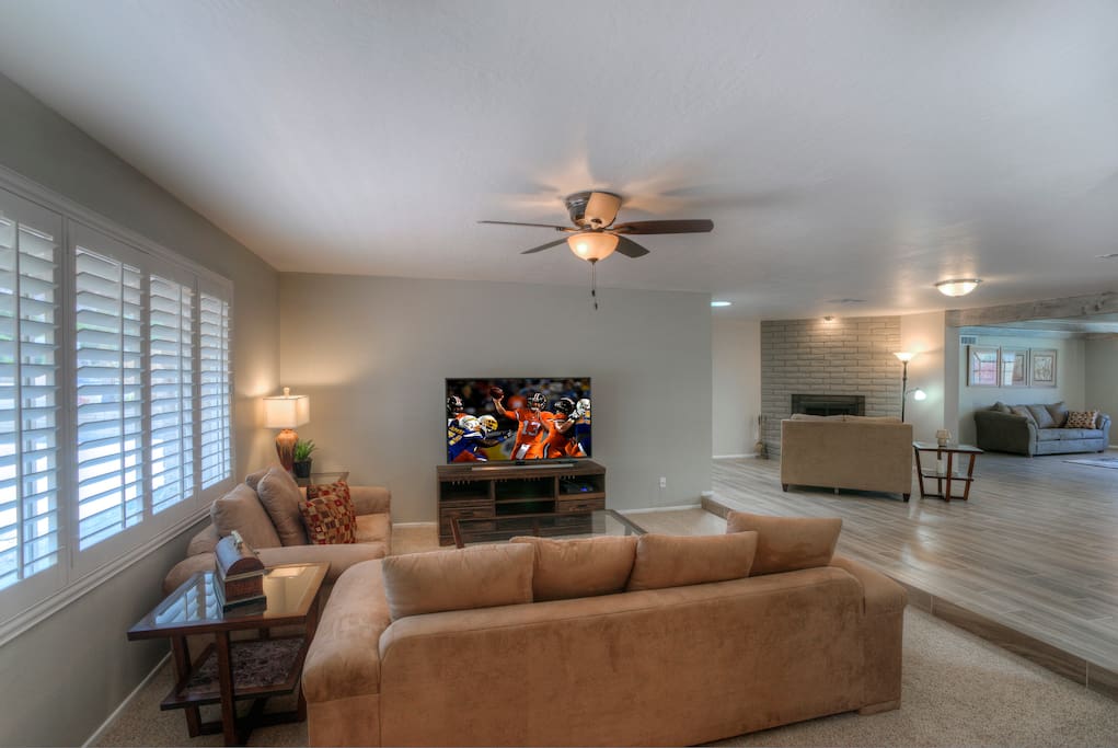 Open Living Room with 65in TV