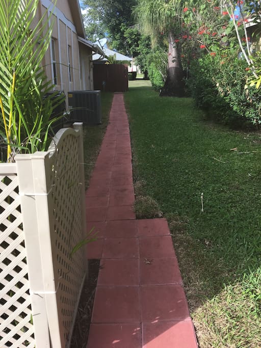 Walkway to your private space
