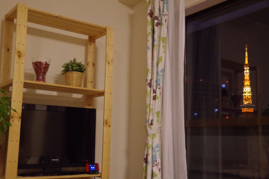 Tokyo Tower from living room