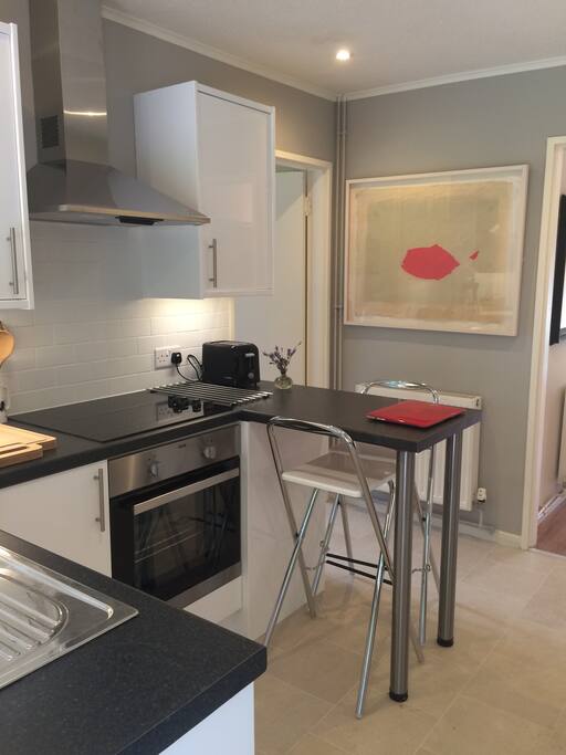 Modern kitchen with bar