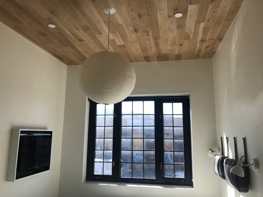 Large Factory Windows, Signature Hardwood Ceilings And Floors