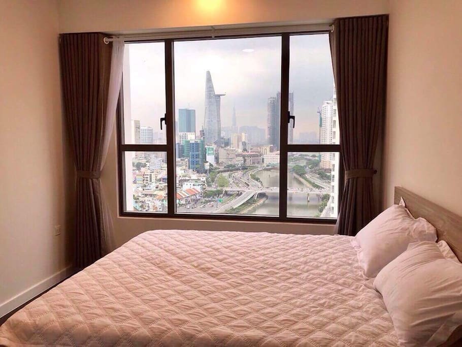 You can see Bitexco tower and the whole city centre