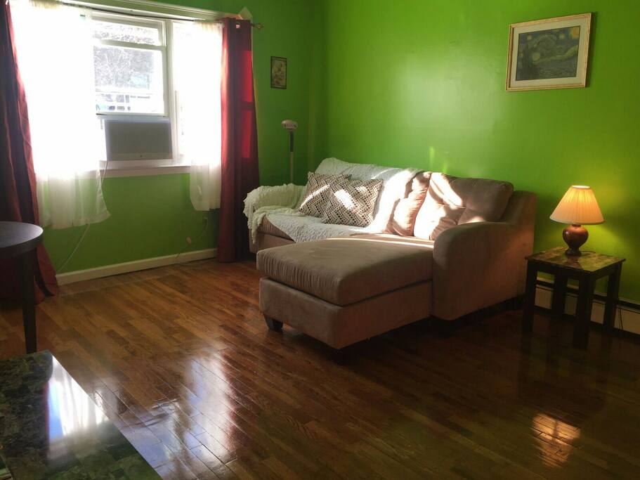 LIVING ROOM WITH PULL OUT SOFA-BED