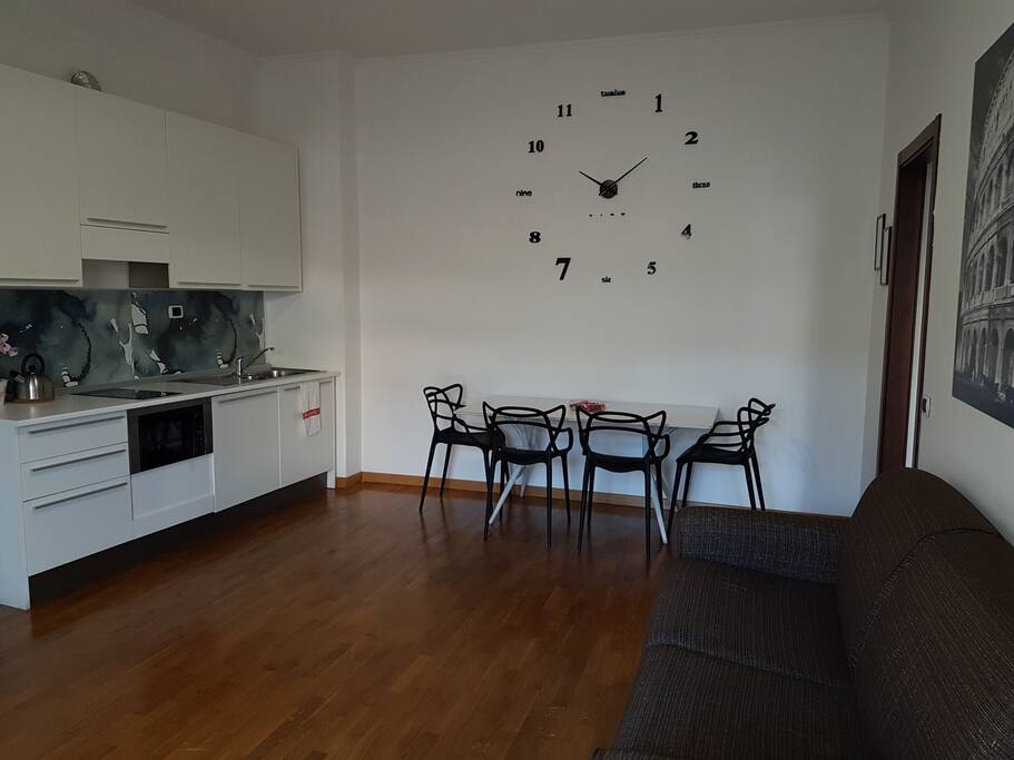 Living room con divano letto matrimoniale