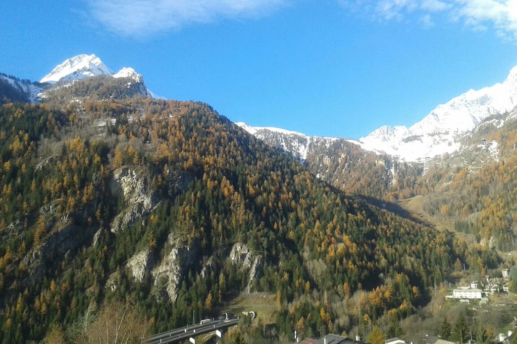 Vista dal terrazzo del soggiorno