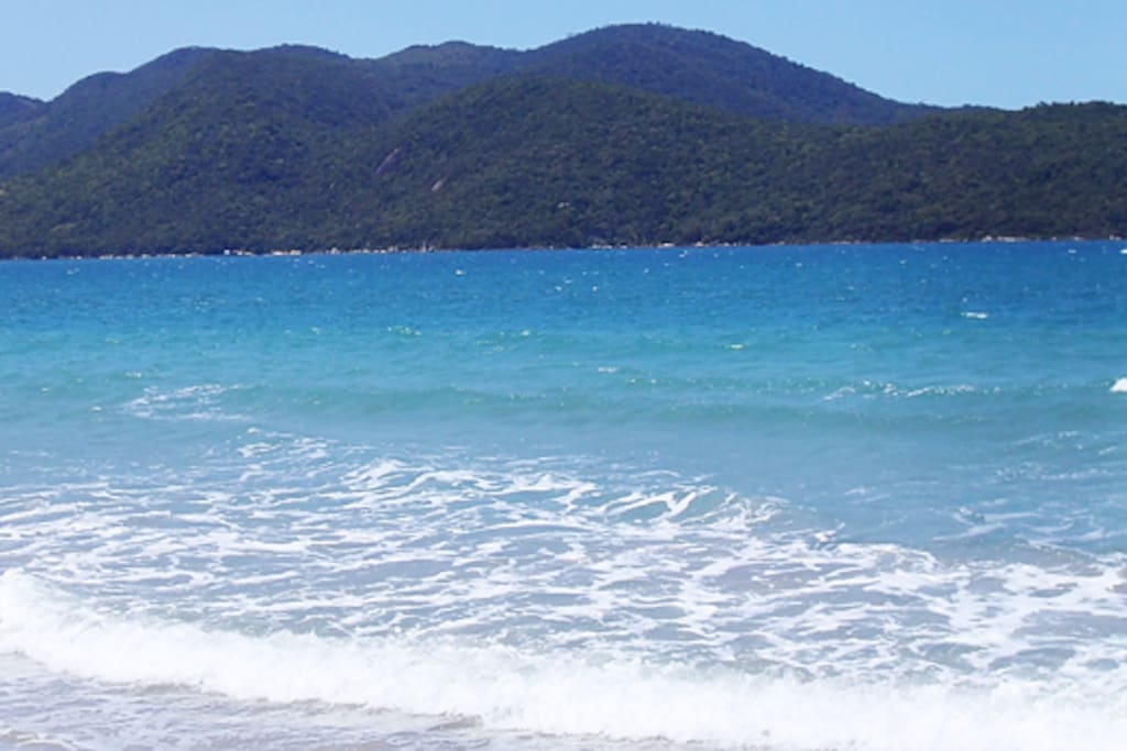 Praia do Sonho - vista para Ilha de Florianópolis