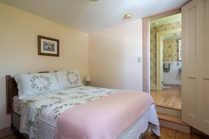 The Pink Room, Full size bed.