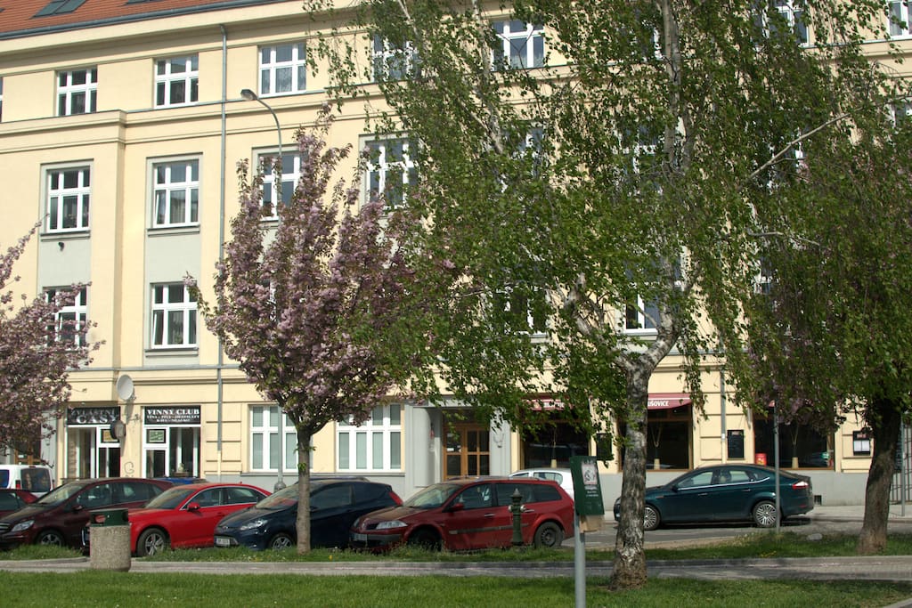 Front of the building