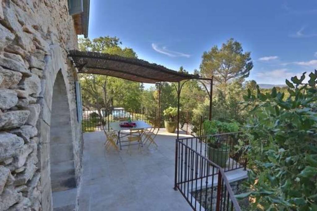Terrace with crazy views