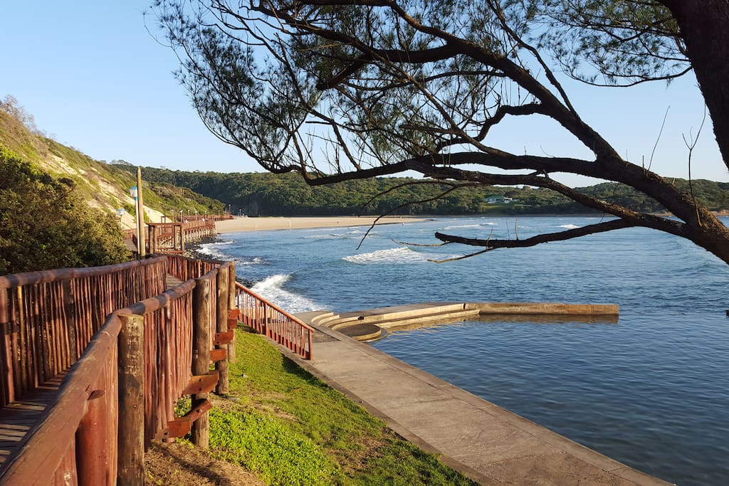 The Beach and Board walk just 200m from the house to the beach