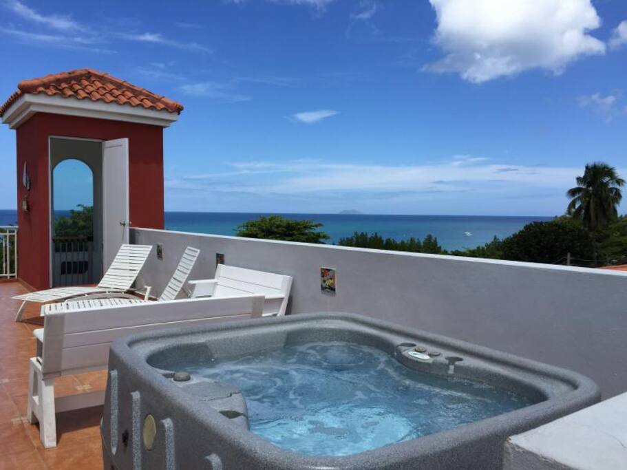lounge chairs, private beach shower, picnic table, music system