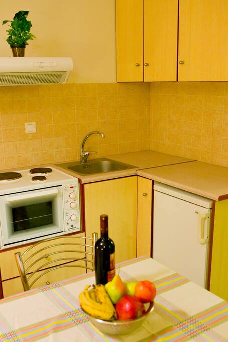 Kitchenette in the studio in Tolo