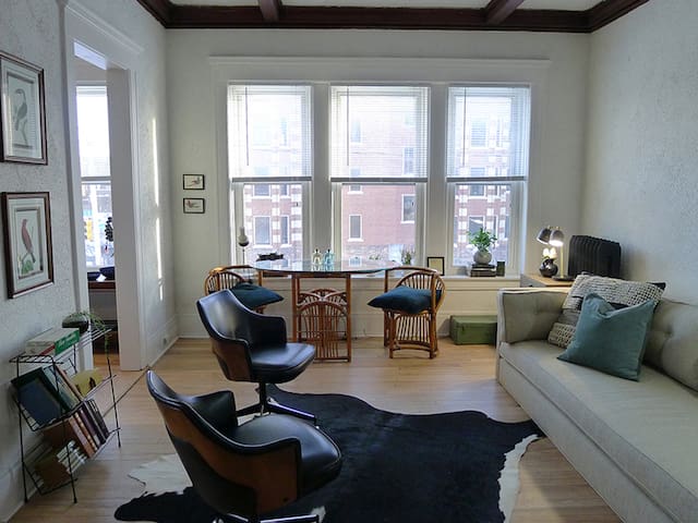 Bright Midtown Apartment with Parking