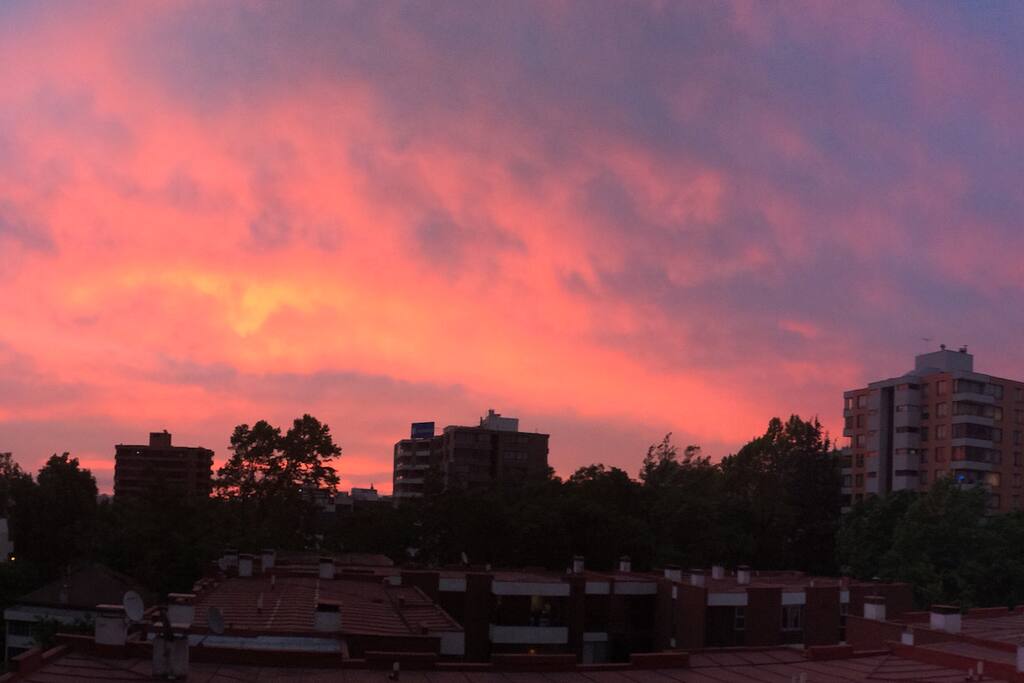 A clean and amazing view to the sunset.