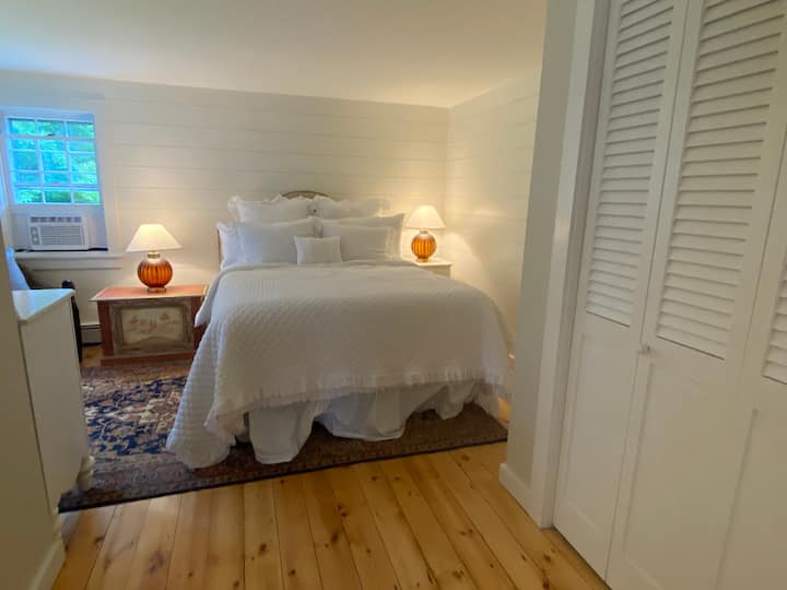 Bedroom With Shiplap Accent Walls