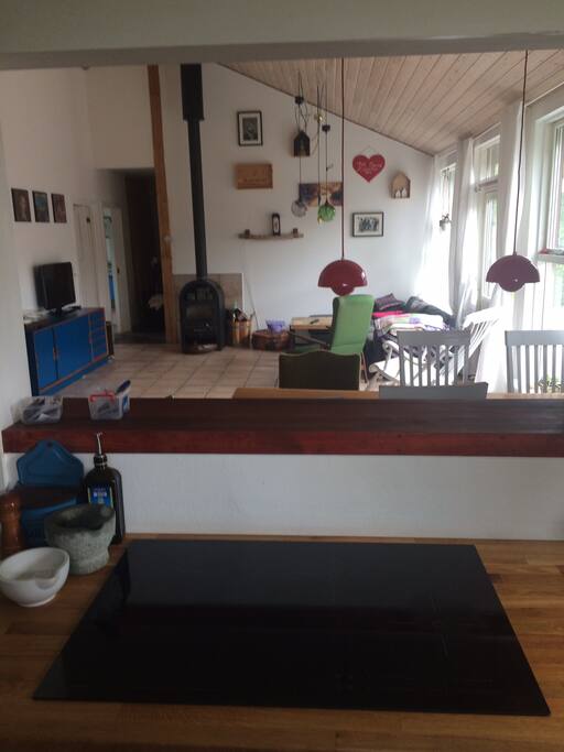 Living room seen from the kitchen