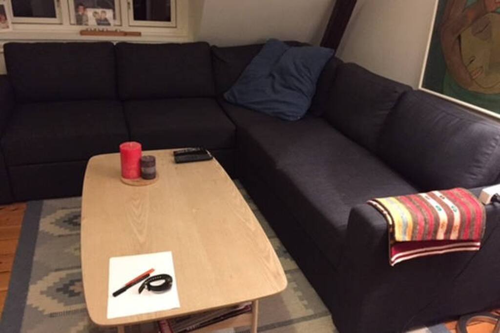 Shared sofa area