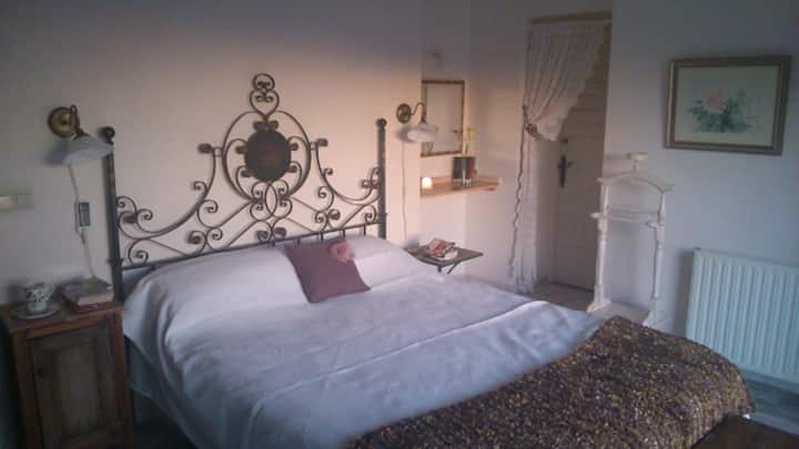 Მთავარი სახლის მთავარი საძინებელი აივნით 