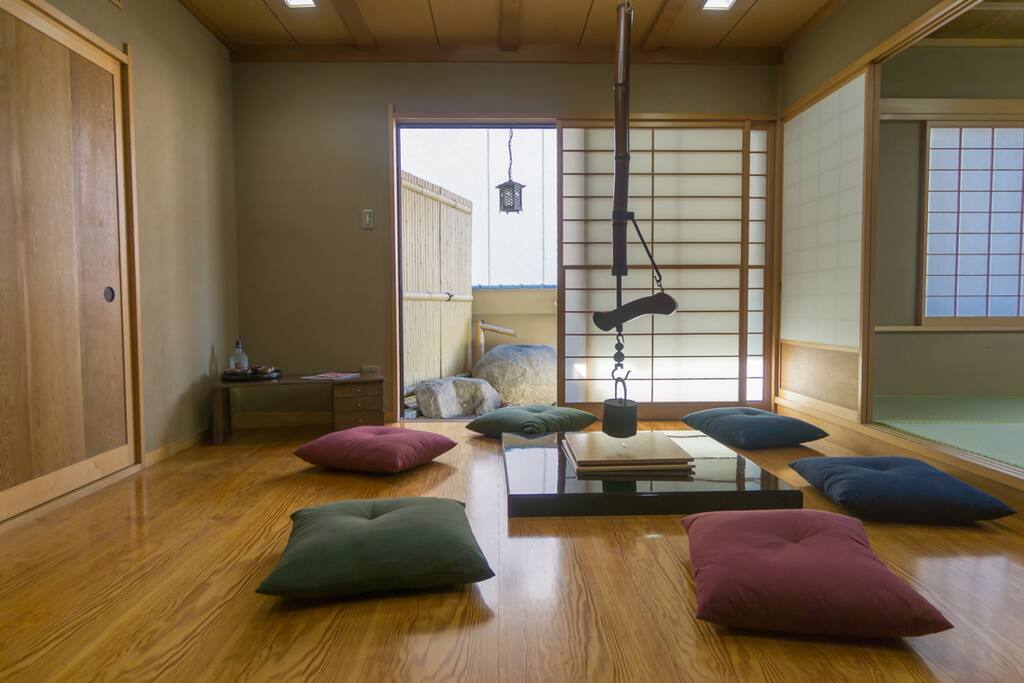 The Irori (いろり, 囲炉裏, 居炉裏) room is a traditional Japanese sunken hearth.