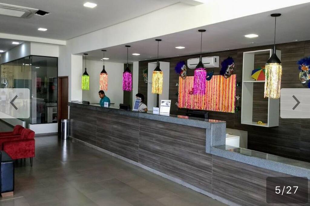 Recepção do hotel