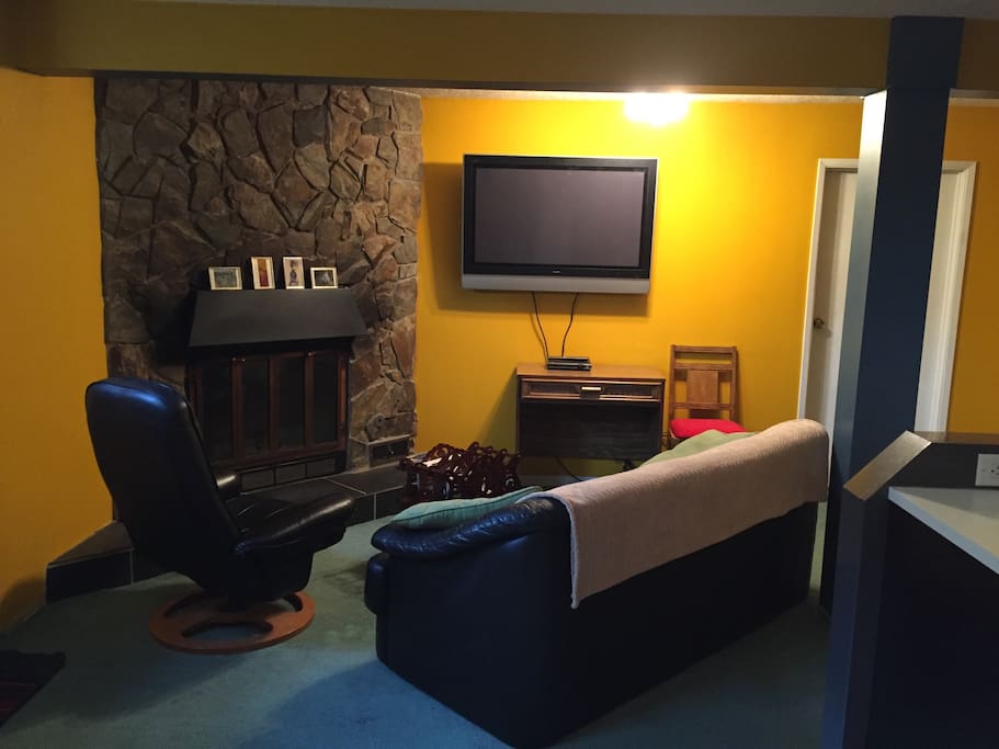 Cozy living room. Great place to watch tv and relax.