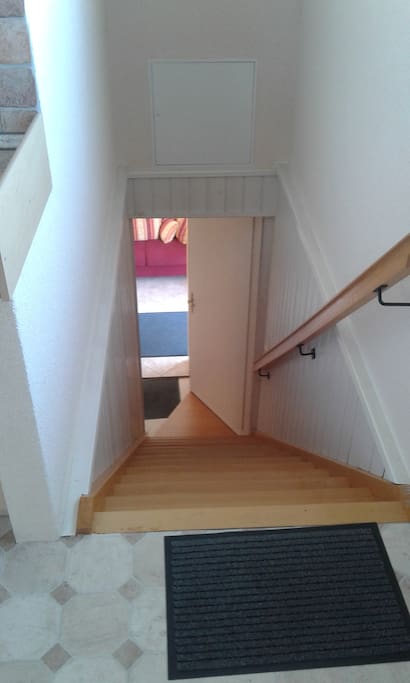 Treppenaufgang zur Gästewohnung