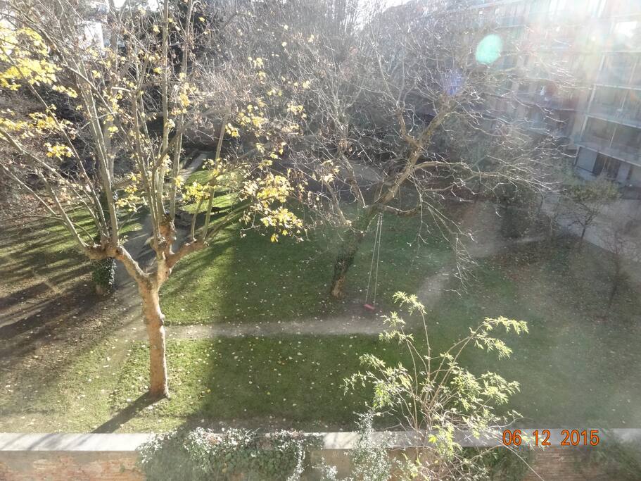 The view from the balcony