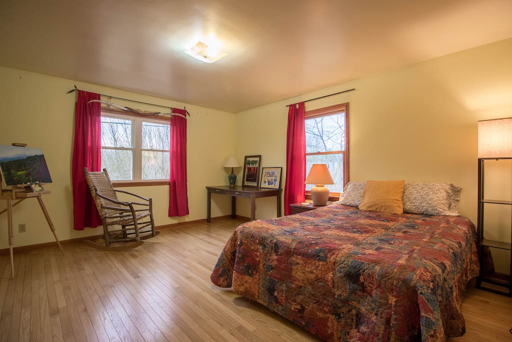Primary guest room - floor mattress can be added to sleep up to 4
