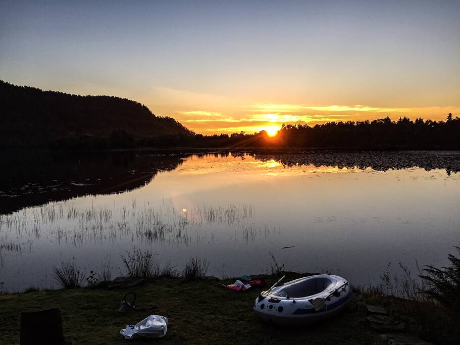 Fantastisk solnedgang.