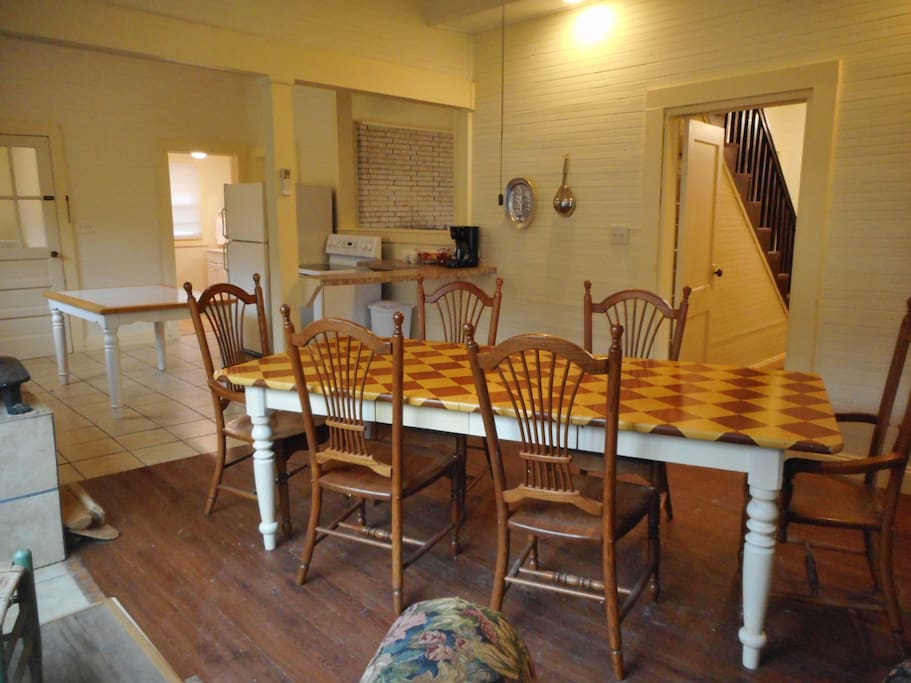Dine at your hand made Vermont farm table