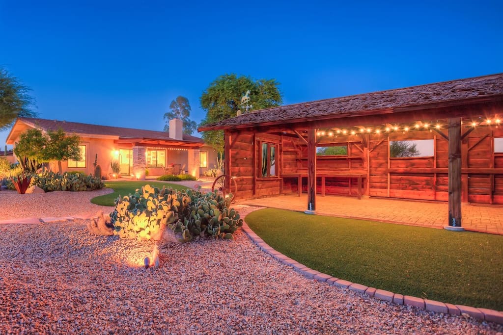 Enjoy the beautiful landscape of a resort in the comfort of your own home.