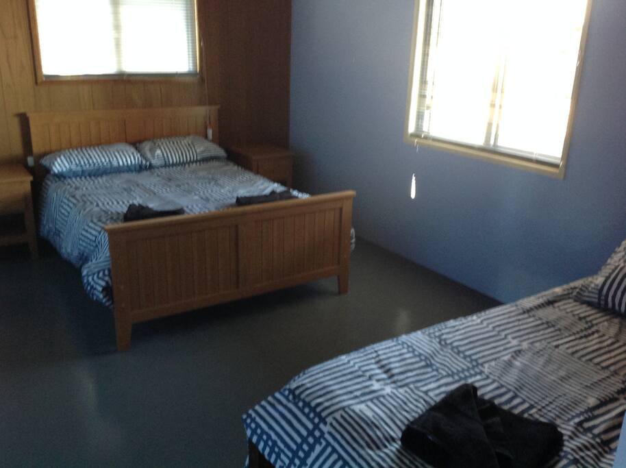 Bedroom 1 double and kink single