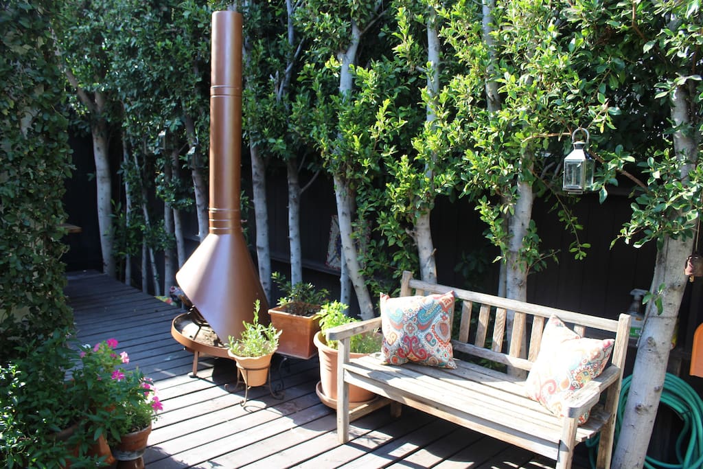 Exterior front deck