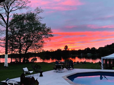 Stunning waterfront escape with swimming pool!