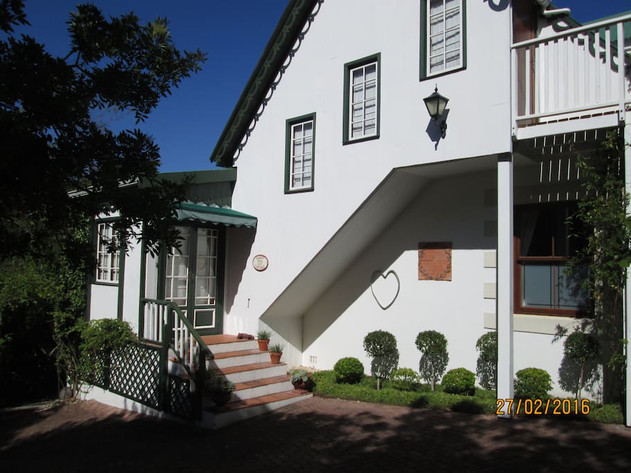 Private entrance to upstairs suite