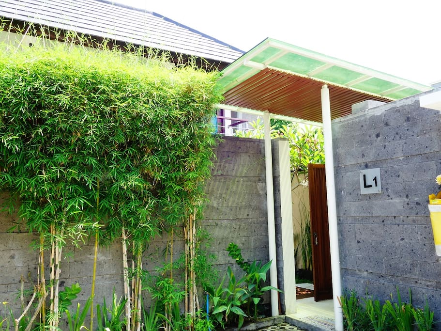 Entrance to the villa