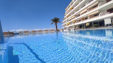 Top performing Airbnb: Playa la Arena apartment with heated pool in Santiago Del Teide