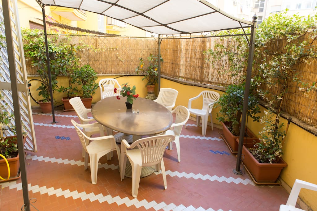 The widest terrace (out of 3 balconies/terraces)