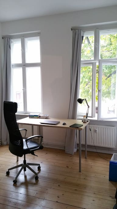 Bedroom with street view